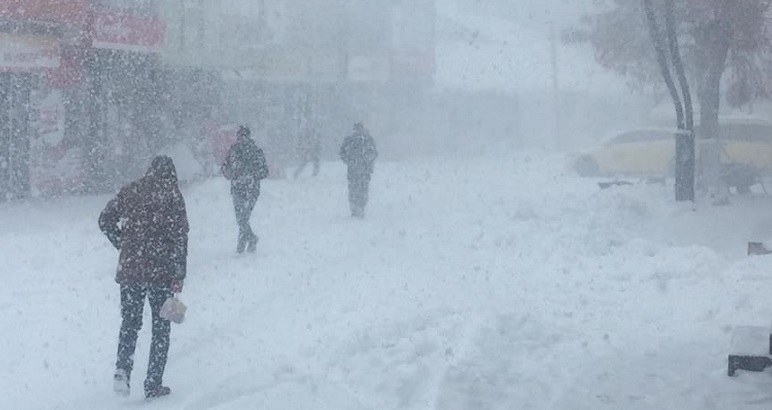 Karlıova’da Kar Ve Tipi Etkili Oluyor